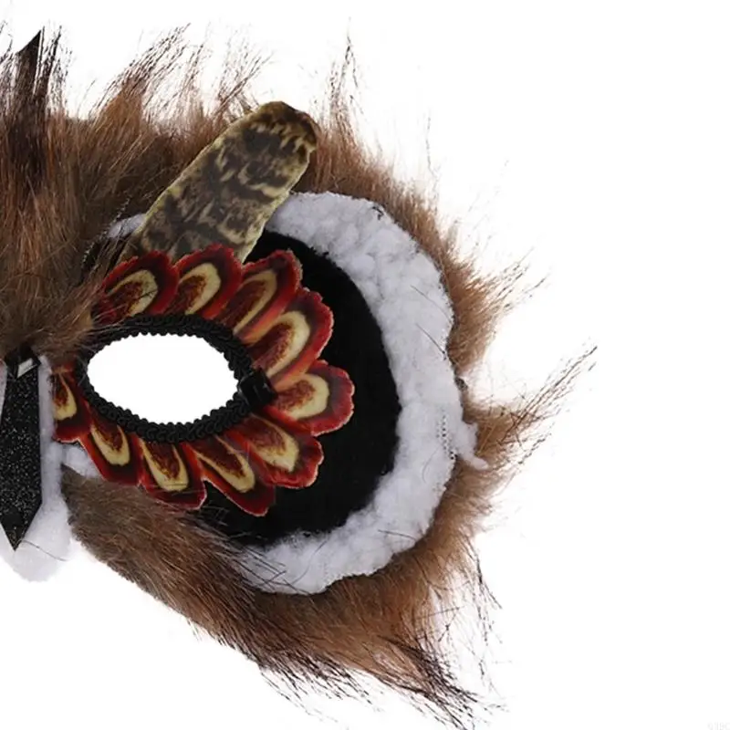 Q39C Eulen Kostüm Set für Kid Boys Girls Halloween Owl Mask Owl Flügelvögel Flügel Owl halbe Gesichtsmaske Party Gefälligkeiten