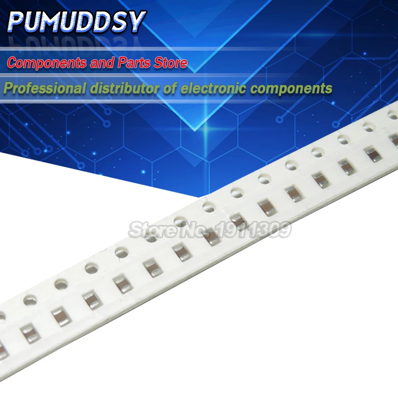 100PCS 100nF X7R Error 10% 50V 0805 0.1UF 104 SMD Thick Film Chip Multilayer Ceramic Capacitor