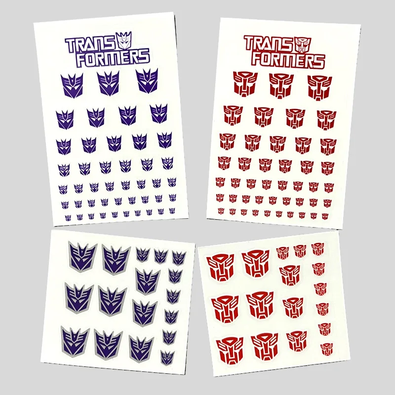 

45Pcs/Sheet Transformers Sticker Three-dimensional Pressure Sign Red Purple Children's Stationery Sticker