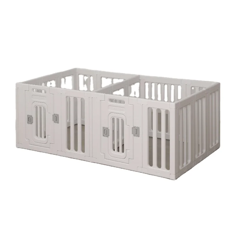 

Open Top Dog Crate Cage White Dog Playpen Box Kennel Medium Plastic Whelp Plastic Heavy Duty Fashion Pet Animal Indoor Outdoor