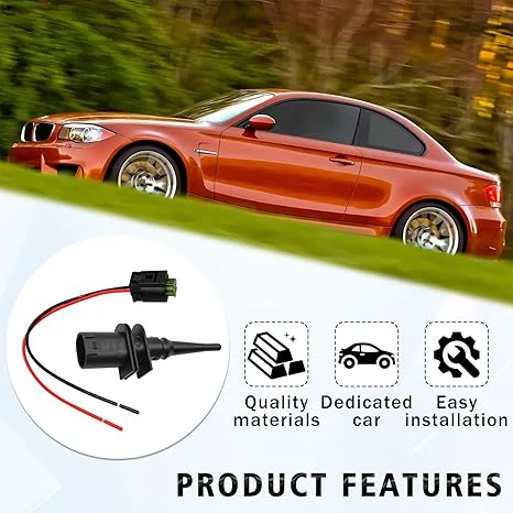 Temp Exterior Outside Ambient Car Air Temperature Sensor With Wire For BMW 1 6 7 Series E46 E90 E91 E39 E60 E63 E38 65816905133