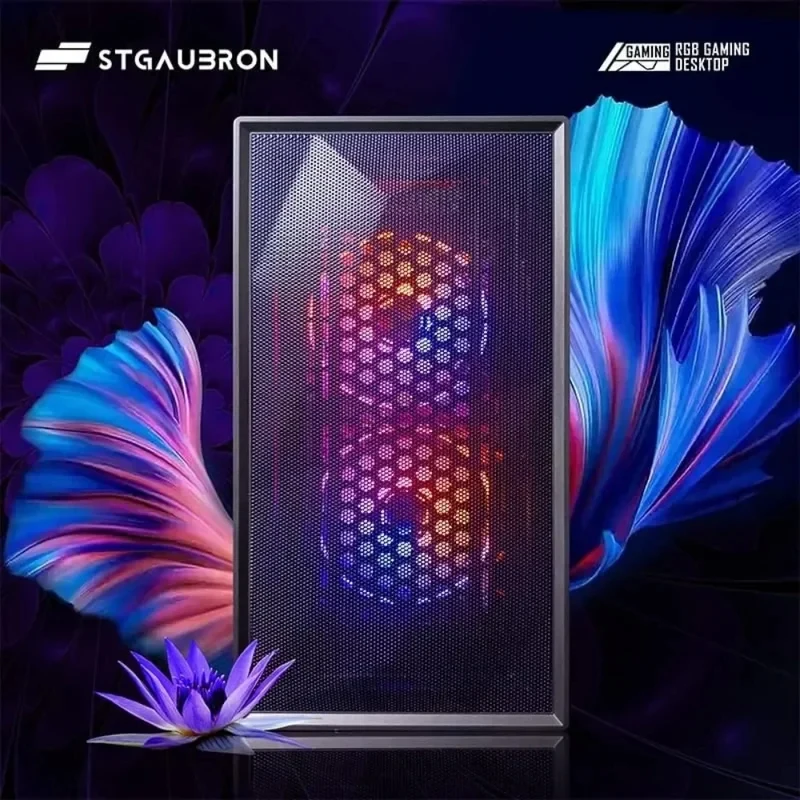Popular.Prebuilt Gaming PC Desktop, Radeon RX 550 4G GDDR5, Core I5 3.3Ghz up to 3.7Ghz, 16G Ram, WiFi, BT 5.0, RGB Mo