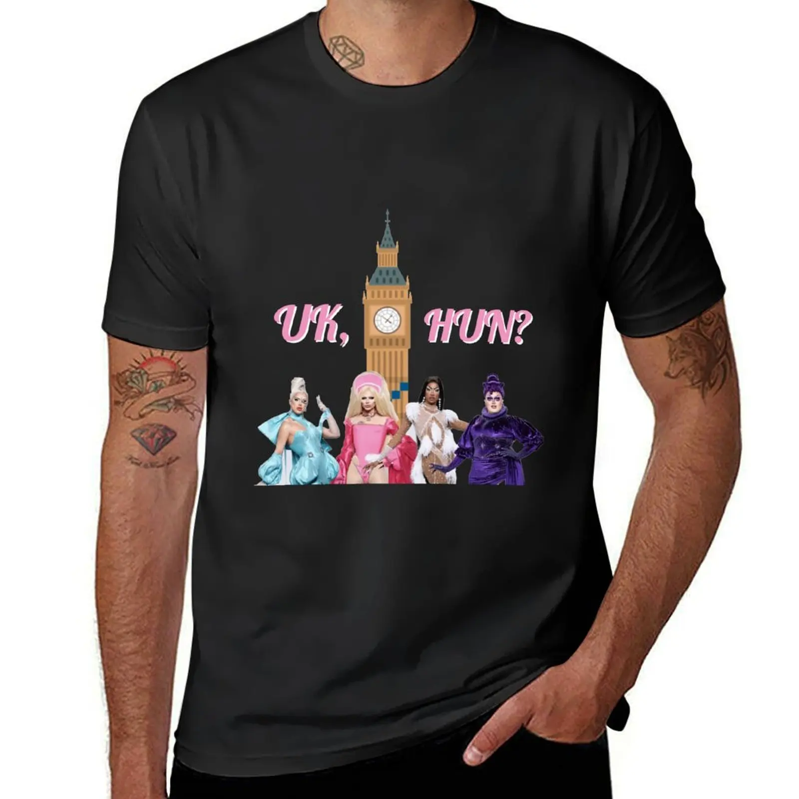 Uk, Hun RuPauls Drag Race UK United Kingdolls T-Shirt oversized oversizeds Short sleeve tee men clothings