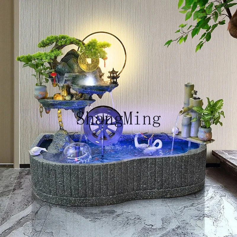 

FG rockery, flowing water fountain, pond, circulating water, living room, balcony, fish tank, courtyard, wealth ornaments