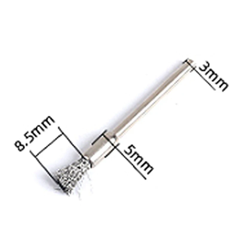 Spazzole in filo di acciaio da 50 mm Ruota per lucidatura Mini spazzola spazzolata 4 pezzi per la rimozione della ruggine Lucidatura e sbavatura su superfici metalliche