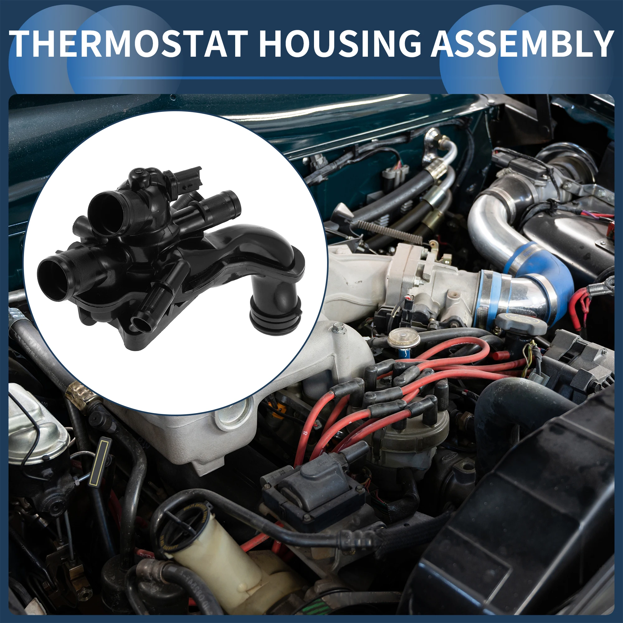 

X Autohaux Engine Coolant Thermostat Housing Assembly for Mini Cooper 1.6L 2007-2013 new