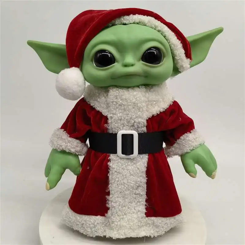 

New Disney 27cm Yoda Grogu Christmas Series Action Figure Toys Baby Yoda Star Wars Anime Hobby Doll Birthday Gifts For Children