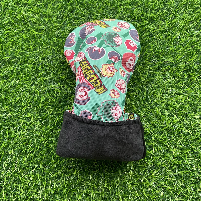 Cartoon animation Golf Club #1 #3 #5 Wood Headcovers Driver Fairway Woods Cover canvas High quality Putter Head Covers