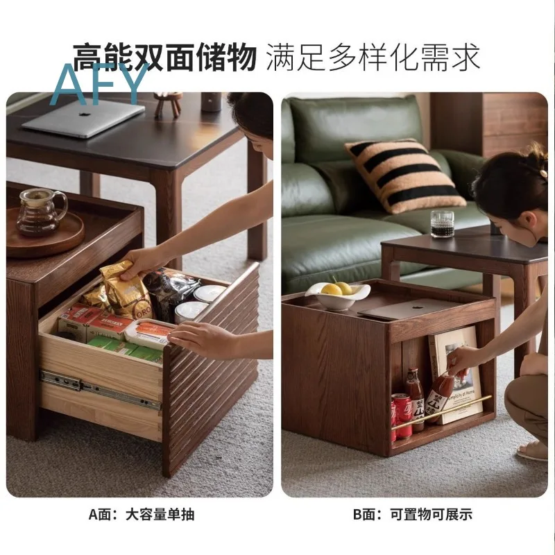 Mid-Century Modern Coffee Table for Living Room for Small Apartment for Household for Tea Table for Solid Wood Furniture for