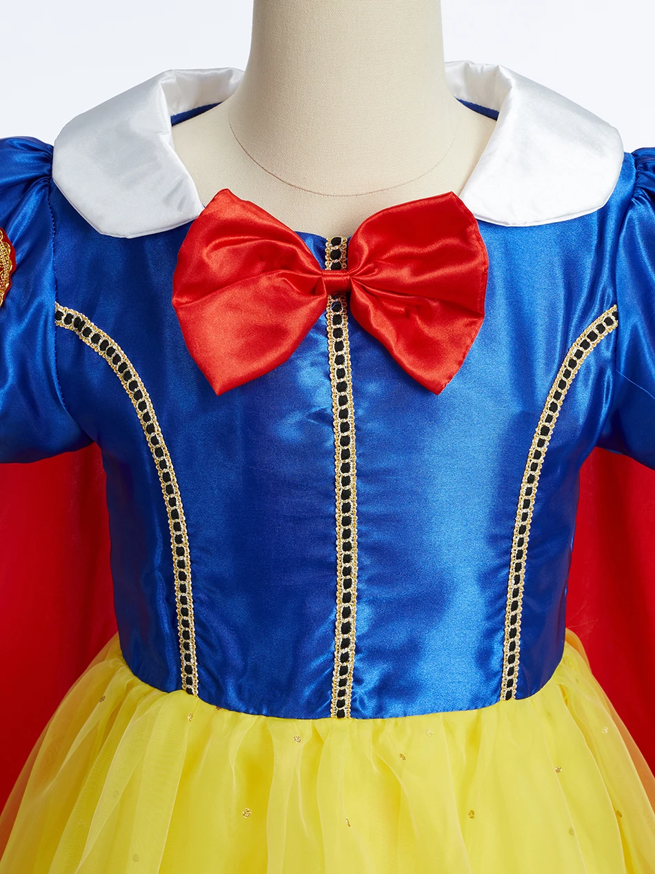 Mädchen Prinzessinnenkleid Kinder Fantasie-Cosplay-Kostüm Kinder Party Ballkleid Halloween Karneval Verkleidungskleidung Buchwoche – Detail 34