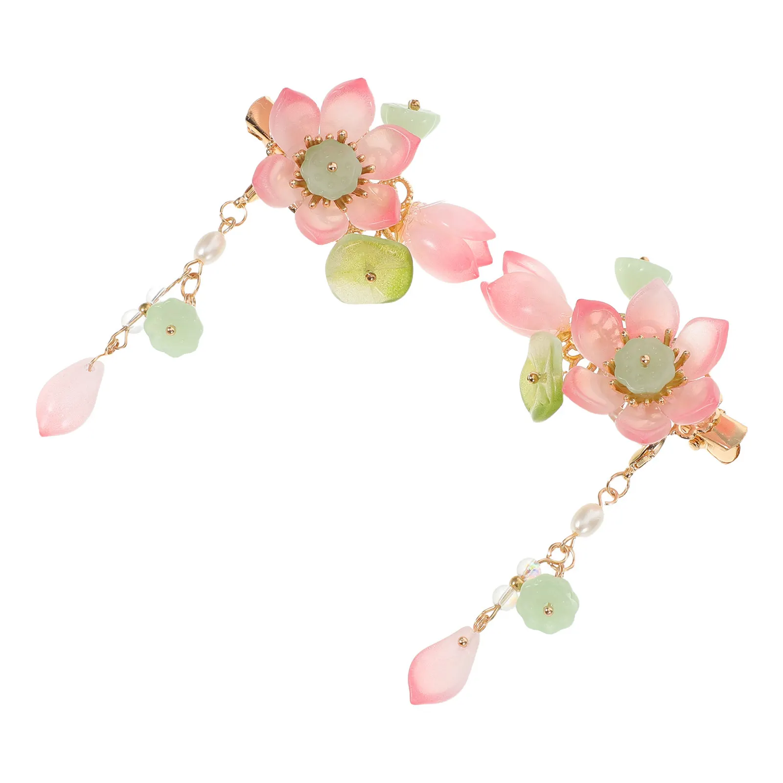 

Children Ancient Style Hairpin Elegant Tassel Side Clip Traditional Chinese Hair Accessories for Kids Hanfu Parties Cultural