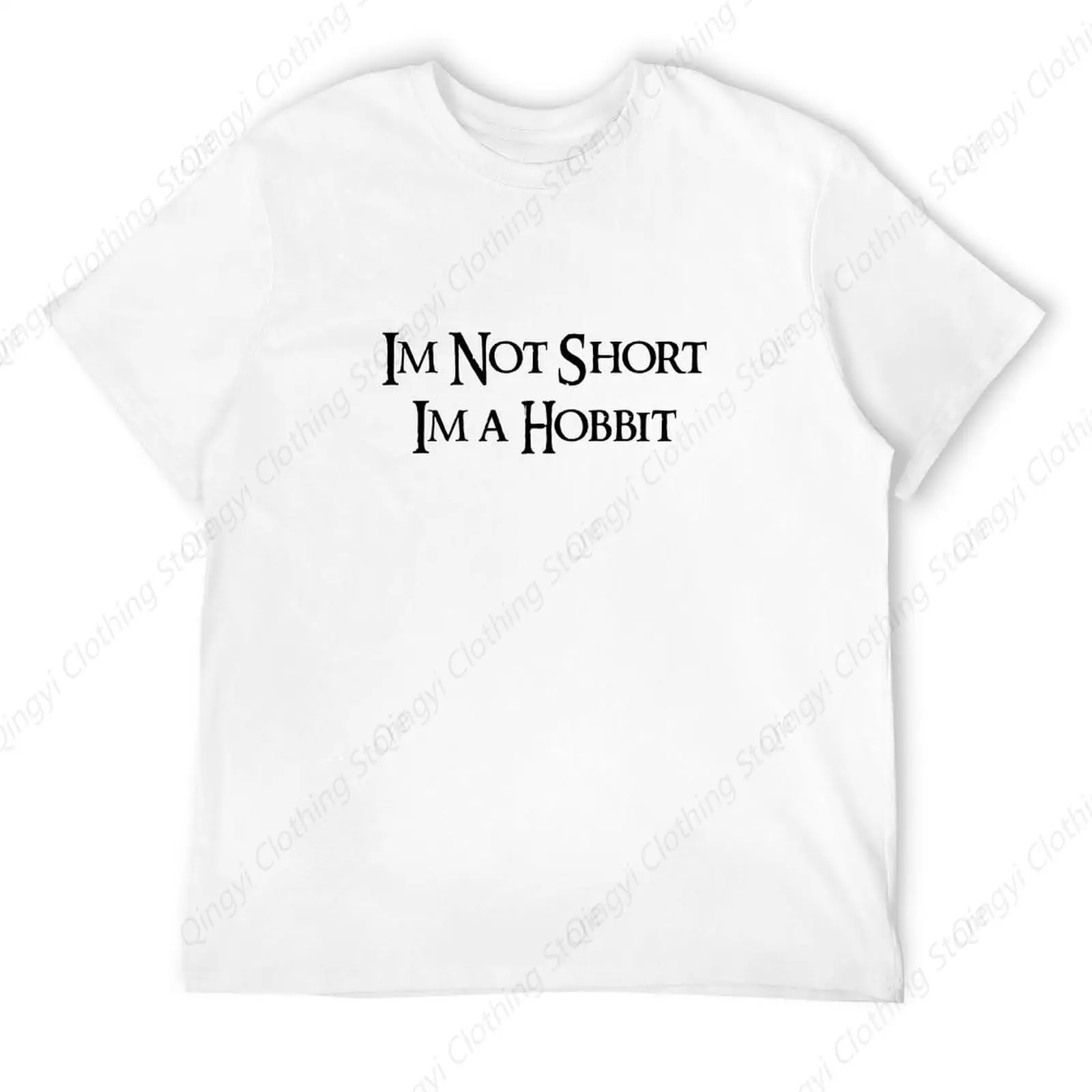 

I'm Not Short I'm A Hobbit Men's T-Shirt Bilbo Frodo Tolkien T-Shirt Whites