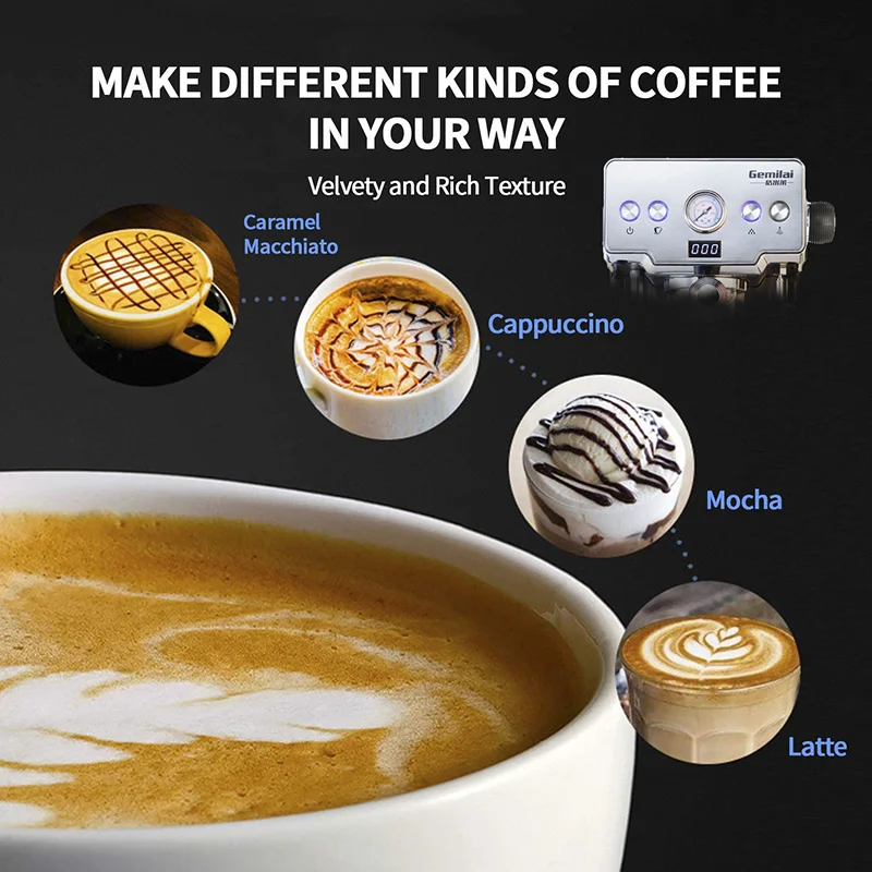 CRM3605 caffettiera per Home15bar macchina per caffè Espresso pompa semiautomatica tipo Cappuccino macchina per bolle di latte macchina per caffè italiana