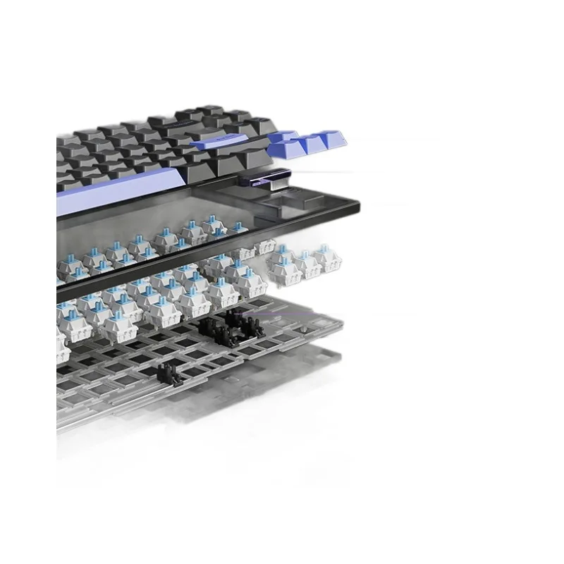 

Aluminum Tuotuo mechanical keyboard customized finished product wireless bluetooth three-mode