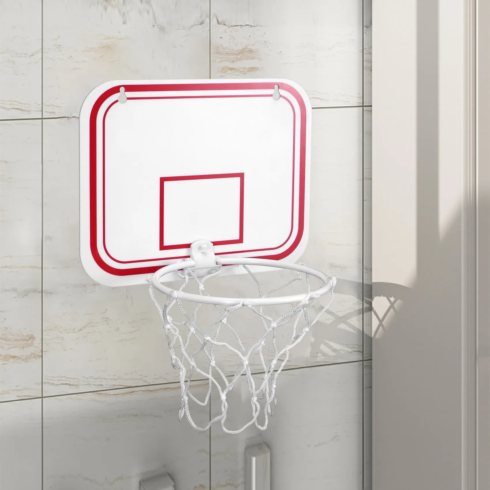 SYJZ Sport Office Basketball Hoop Clip for Trash Can Basketball Game Small Basketball Board Clip for Waste Basket