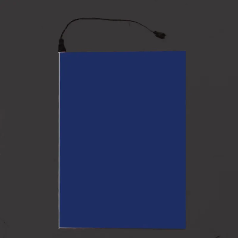 A5 Size 21 x14.8cm EL Panel Backlight Led Glowing Panel LED Electroluminescent Backlight With DC12V Inverter 5V USB 3V Battery