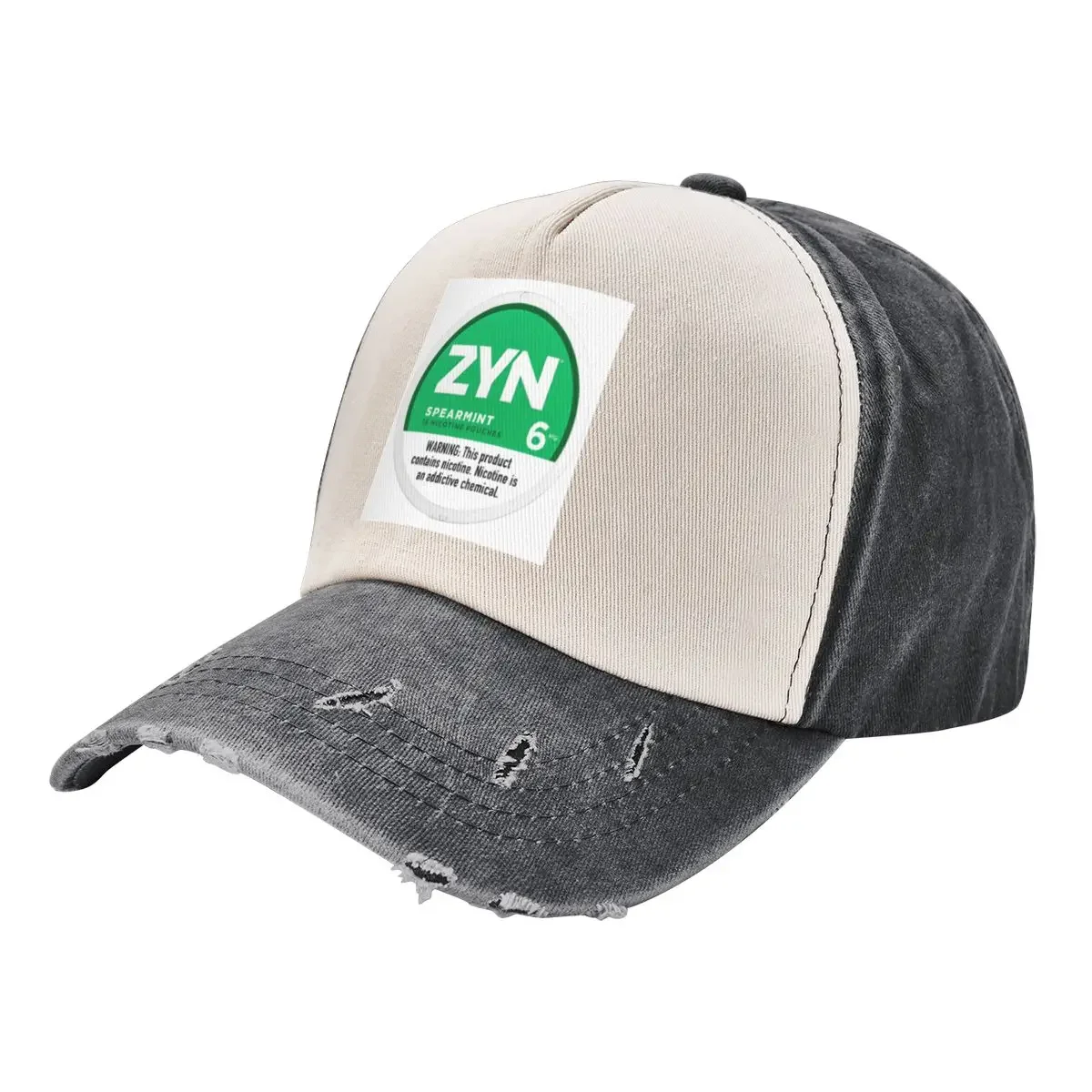 Zyn Spearmint 15, бейсбольная кепка Nicotine Pouches, новая шляпа, кепка для гольфа, пляжная шляпа, бейсболка, шляпы дальнобойщика для мужчин и женщин