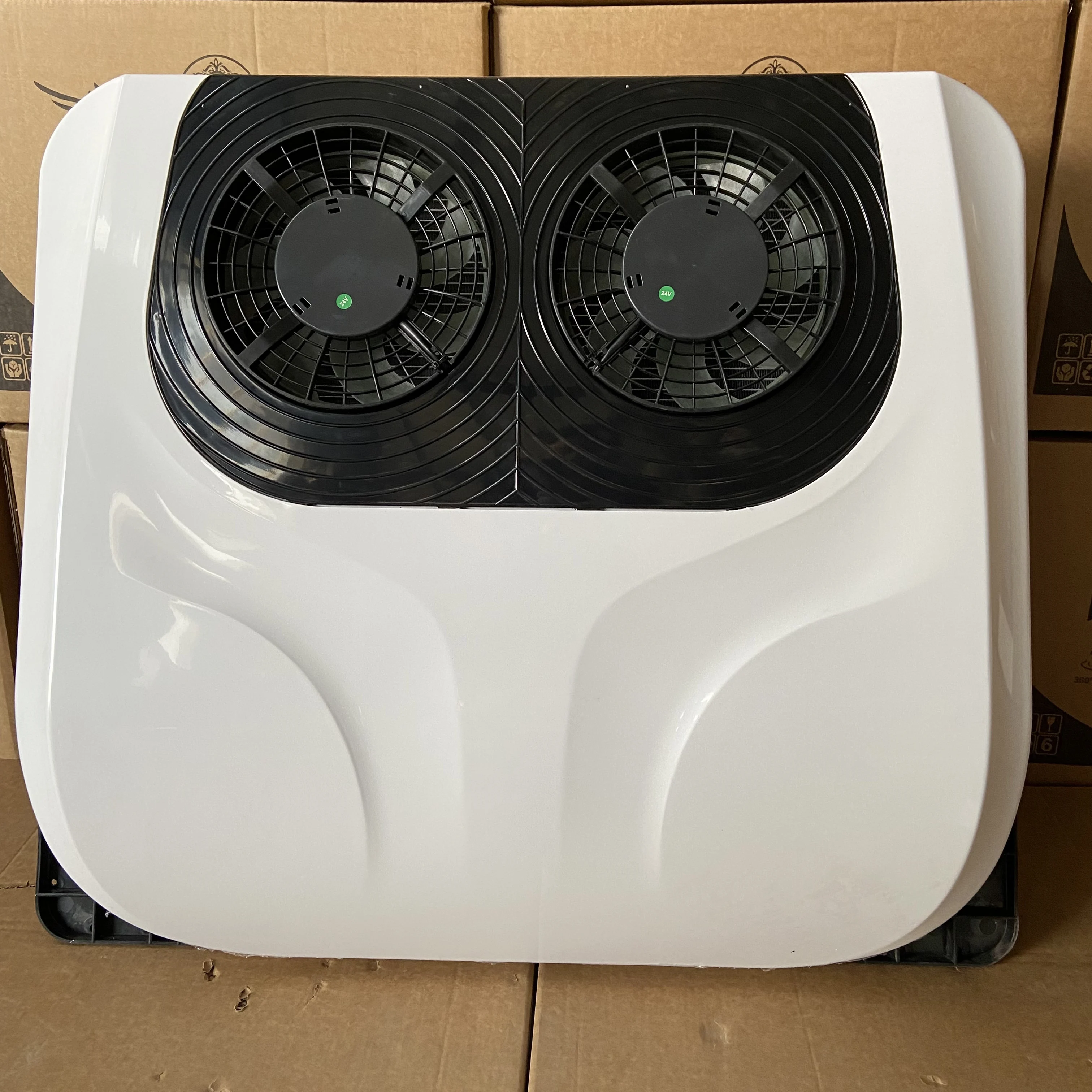 

NEW DC 12V24V Rooftop Dual fans Air Conditioning Auto Cooler Parking Air Conditioning Universal Truck RV Van Air conditioner