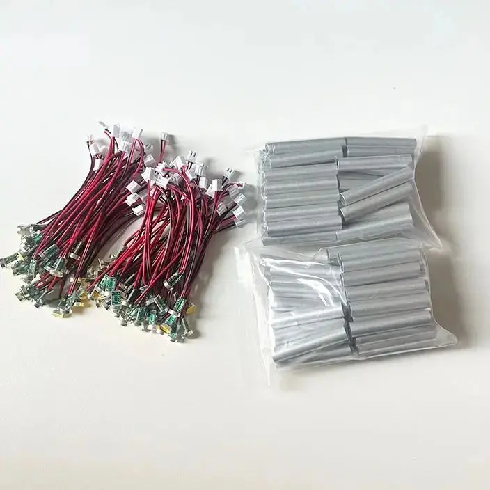 

100 светодиодов + 100 алюминиевых трубок, специально разработанных для сенсорного выключателя стола с эффектом звездного неба.