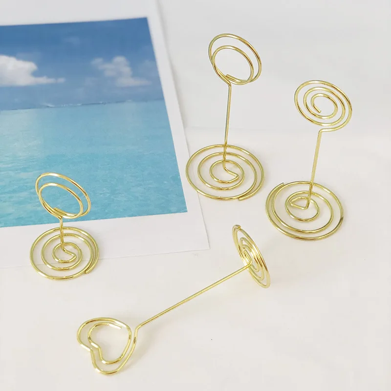 Table Number Holder Wedding Table Name Card Holder Clips Picture Memo Note Photo Stand