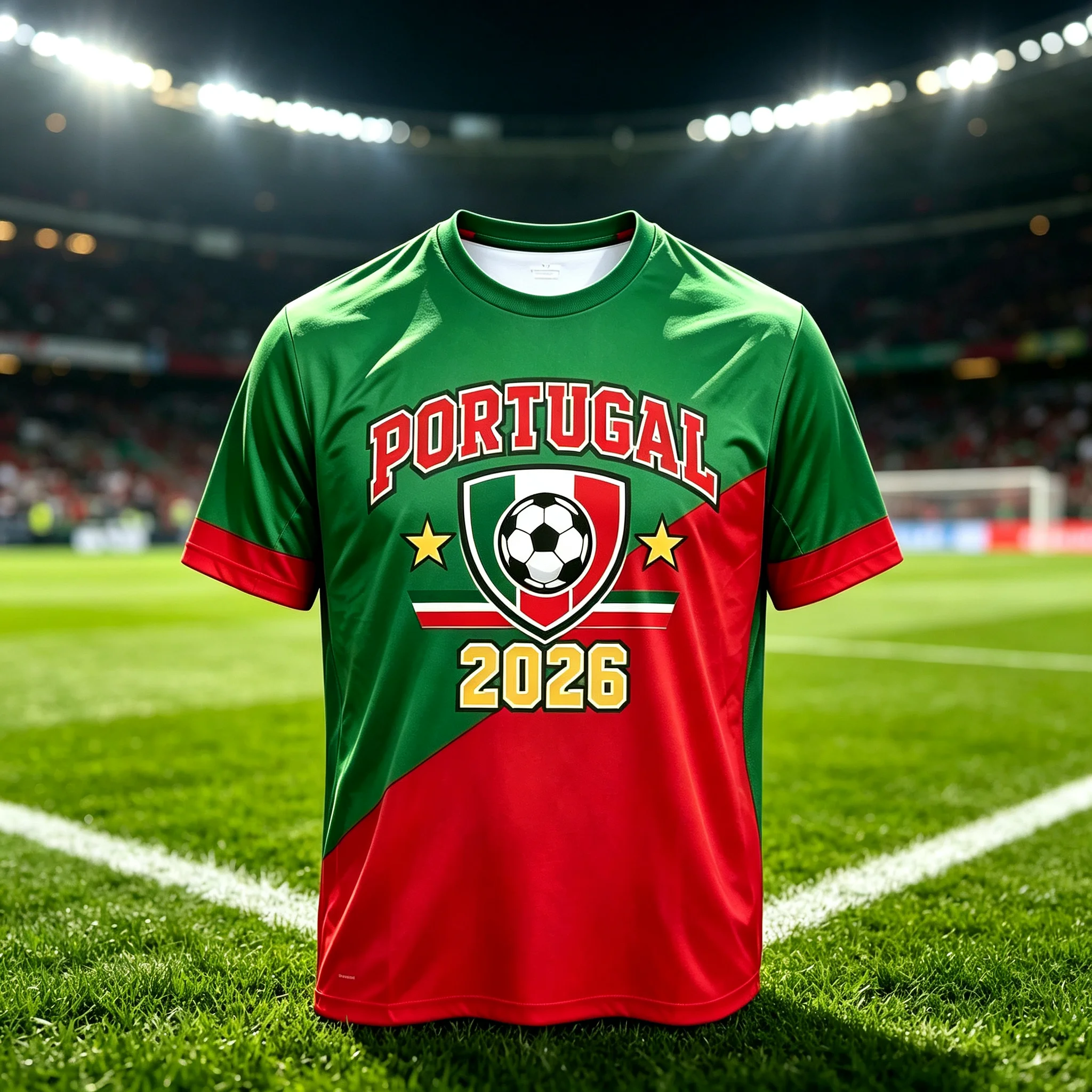 2026 Portugal Themed Football Short‑Sleeve Jersey Street Casual Match Cheer Multi‑Color Unisex Fan Apparel
