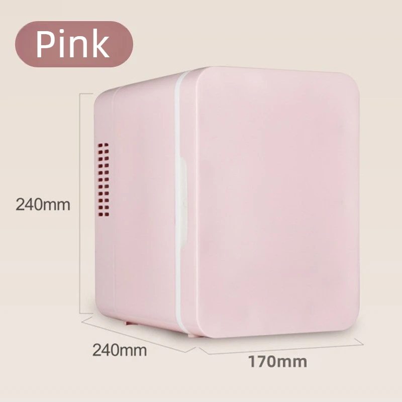4L Portable Mini Beauty Refrigerator Car Home Dual Use Cooling Warming Fridge for Cosmetics Skincare Drinks