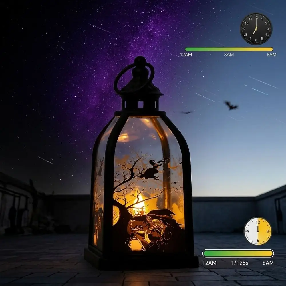 Creative Halloween LED Lamp Cordless Decorative Halloween Night Light Battery Powered Waterproof Halloween Hanging Lantern