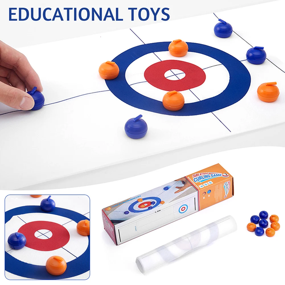 Funny Tabletop Curling Games Intelligence Enlightenment Desktop Beads Toy For House