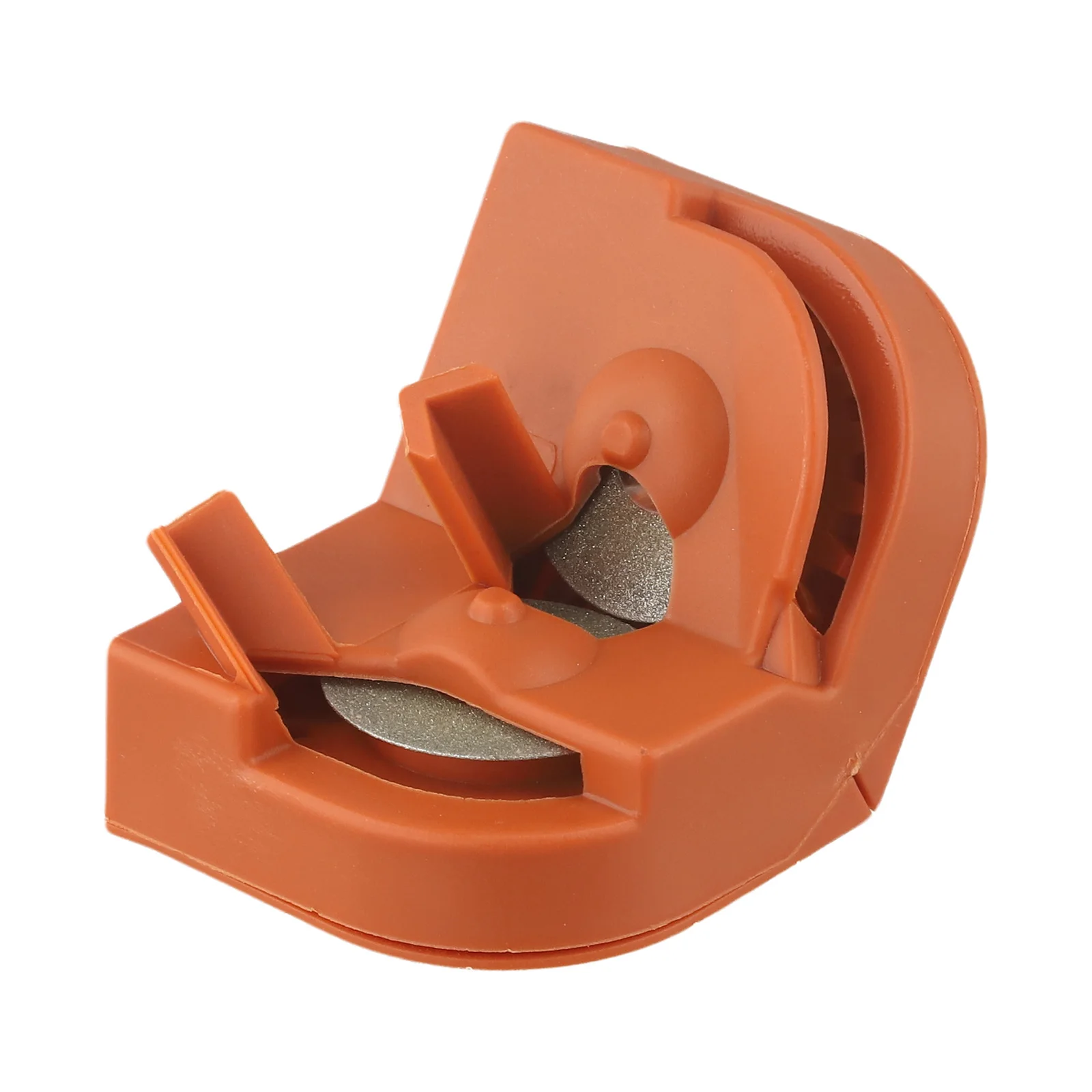 DIY Projects Double-side Drill Sharpener Drill Bit Grinding Tool Kitchen Slicer Sharpener Orange Color Versatile Sharpener