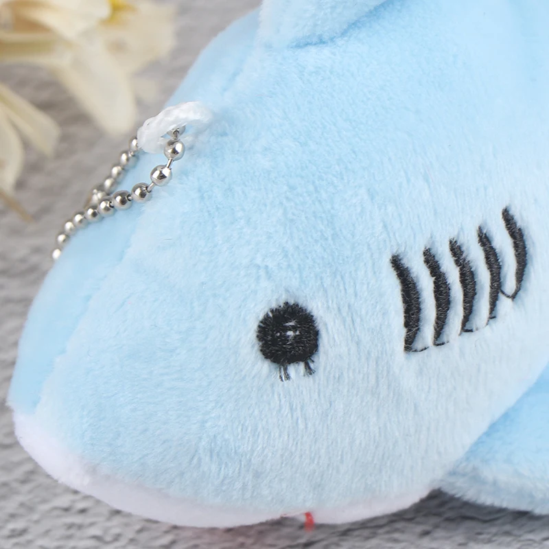 Jouet en peluche requin de dessin animé mignon, jouet en peluche, mini pendentif beurre, marchandises ponctuelles, clé JOGift, 12cm