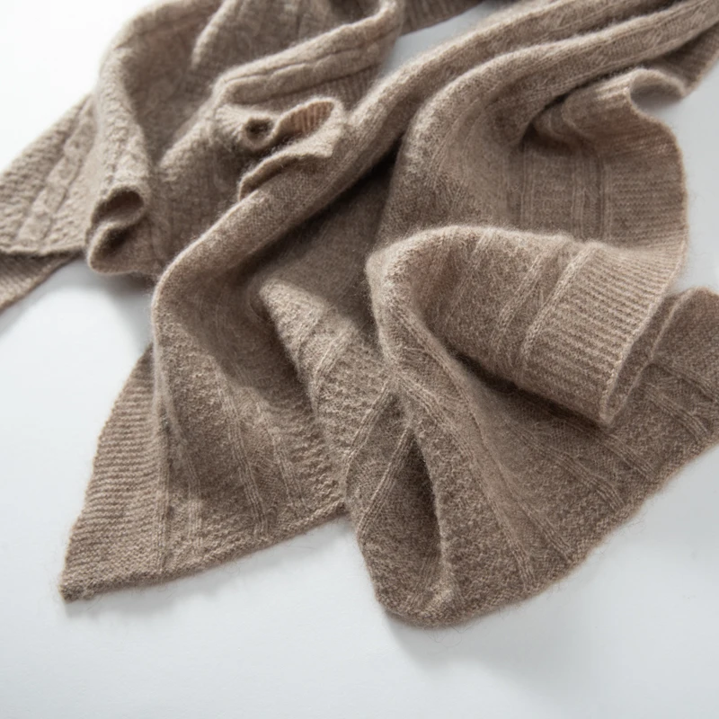 KOIJINSKY New Cashmere 160*40 Women in spring, autumn and winter, soft warm needle knitted scarf