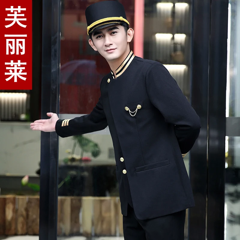 hotel-lobby-receptionist-and-doorman-uniform-set-restaurant-and-catering-staff-workwear-autumn-and-winter-men's-attire