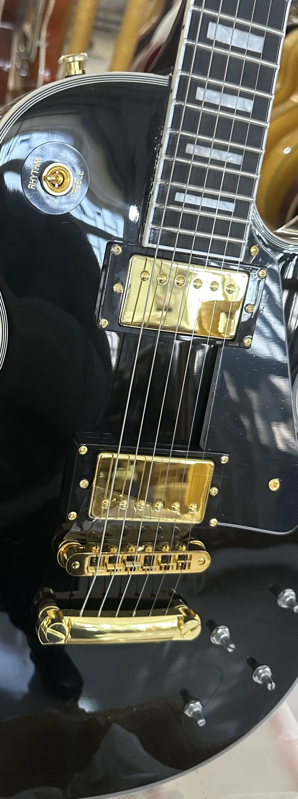 Customized electric guitar, ebony fingerboard+fingerboard binding, gold accessories, imported paint, quick shipping free