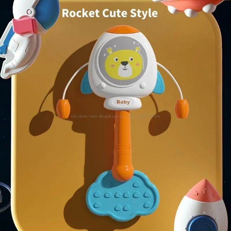 Ratade brinquedos infantis agitador bebê shaker por 0-12 meses brinquedo sensorial bebê