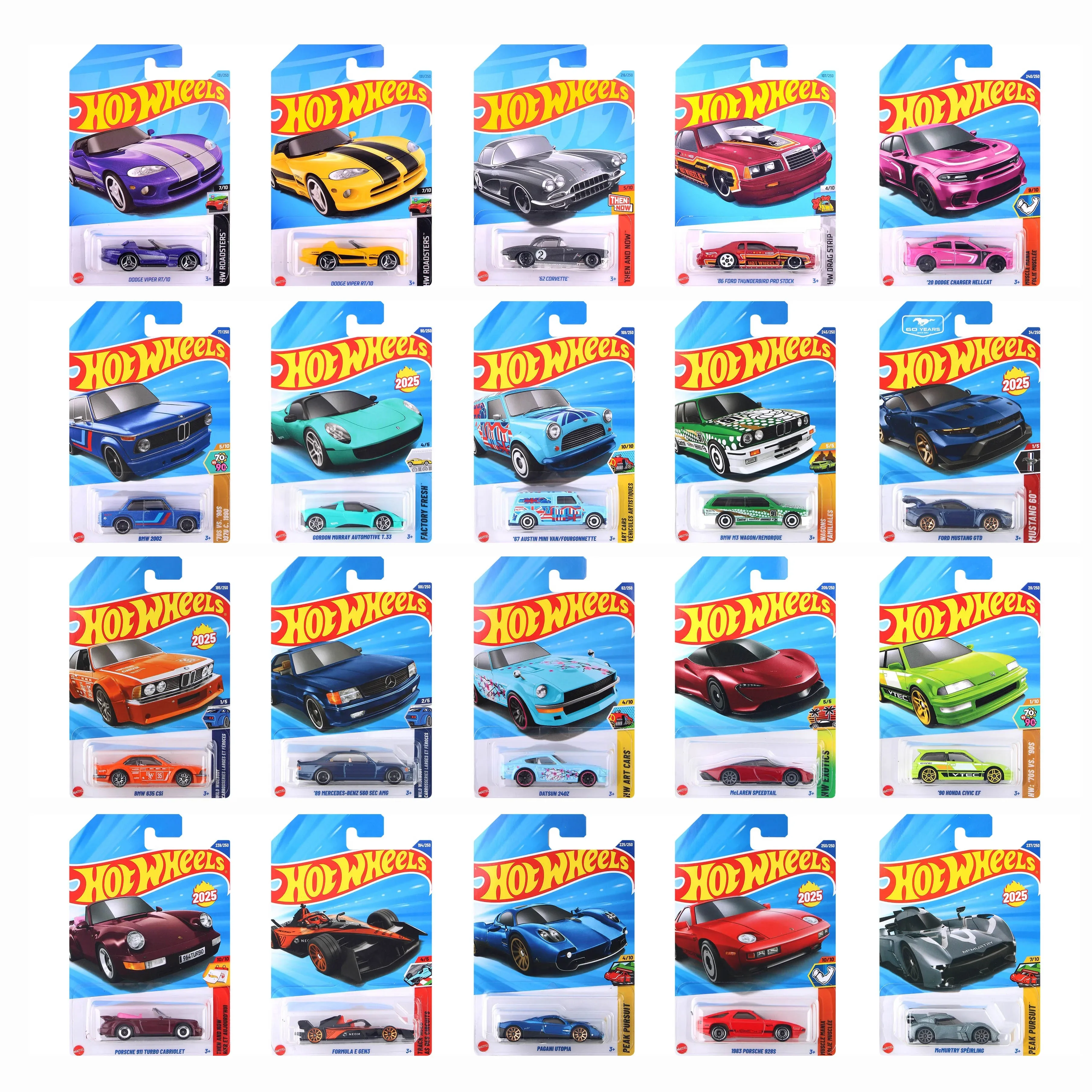 Hot Wheels Collect Toys Cars For Kids Mattel Red Bull Supercar Lamborghini Bugatti Porsche Tesla Easy Model Hotwheels