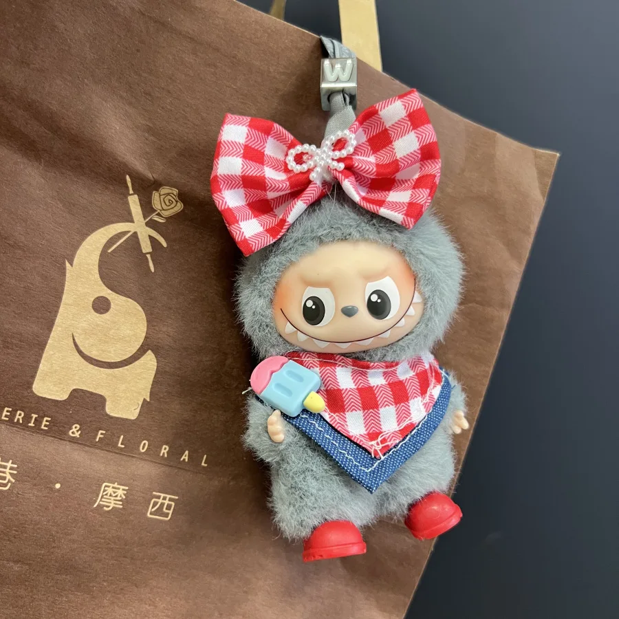 새로운 미니 플러시 인형 의상 액세서리 한국 Kpop Exo 15-17cm 라부부 아이돌 작업복 세트 의류 선물