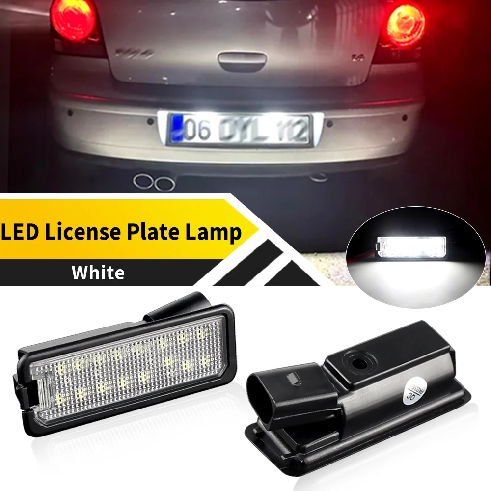 

2PCS OEM LED License Plate Light Bulbs For Seat Leon 2013-2016 Toledo VW Amarok Passat CC Golf Mk7 2013-up Passat B7 2011-2015