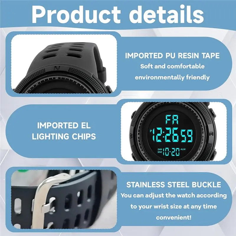 Referee Watch With Stopwatch Function,Digital Timepiece For Sports