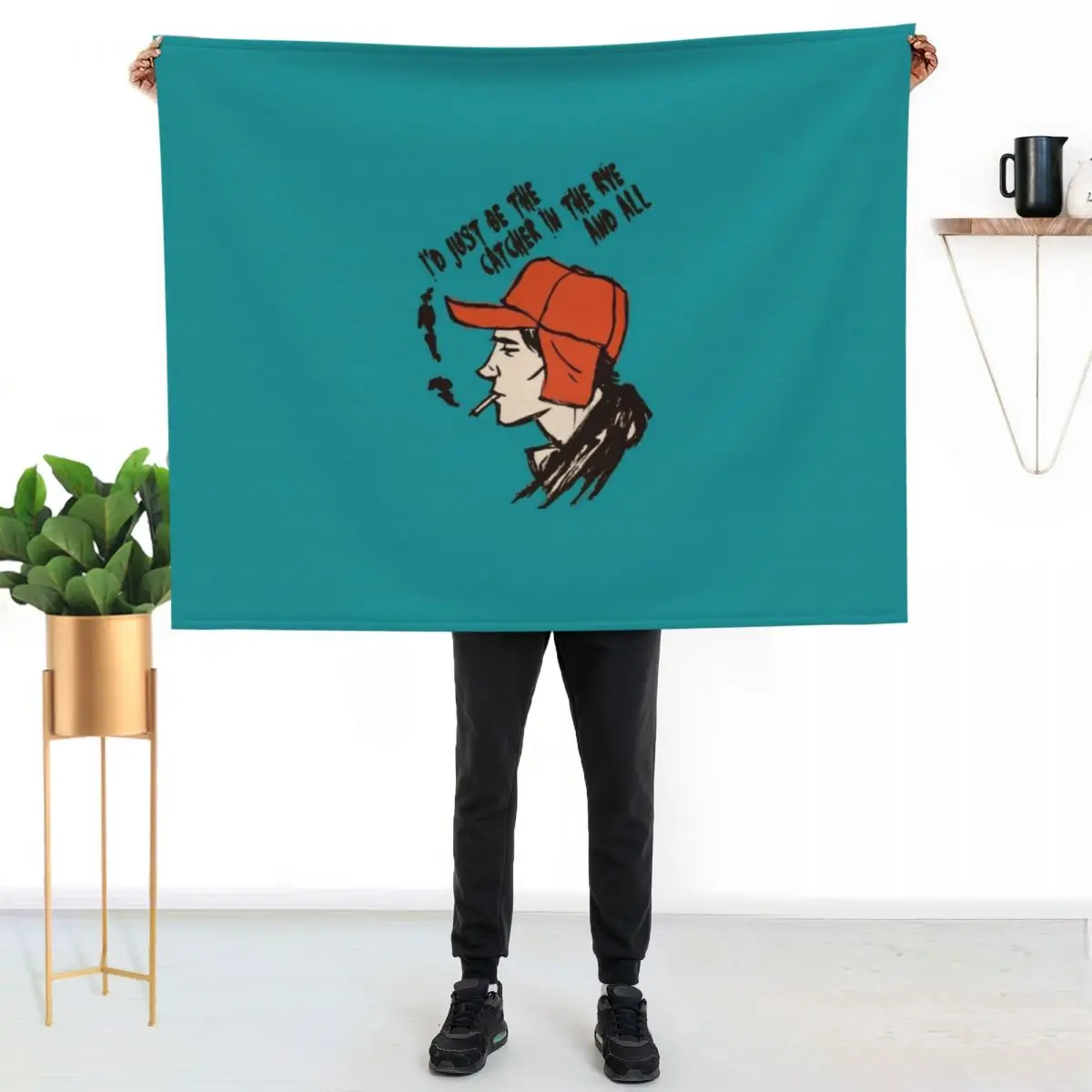 Holden Caulfield, I'd just be the catcher in the rye and all Throw Blanket Softest Bed for winter Blankets