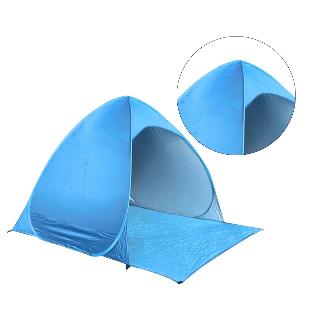 

Автоматическая пляжная палатка, 1 шт., мгновенно раскладываемый солнцезащитный тент для кемпинга, рыбалки, походов, пикников, активного отдыха на природе, легкий и портативный.