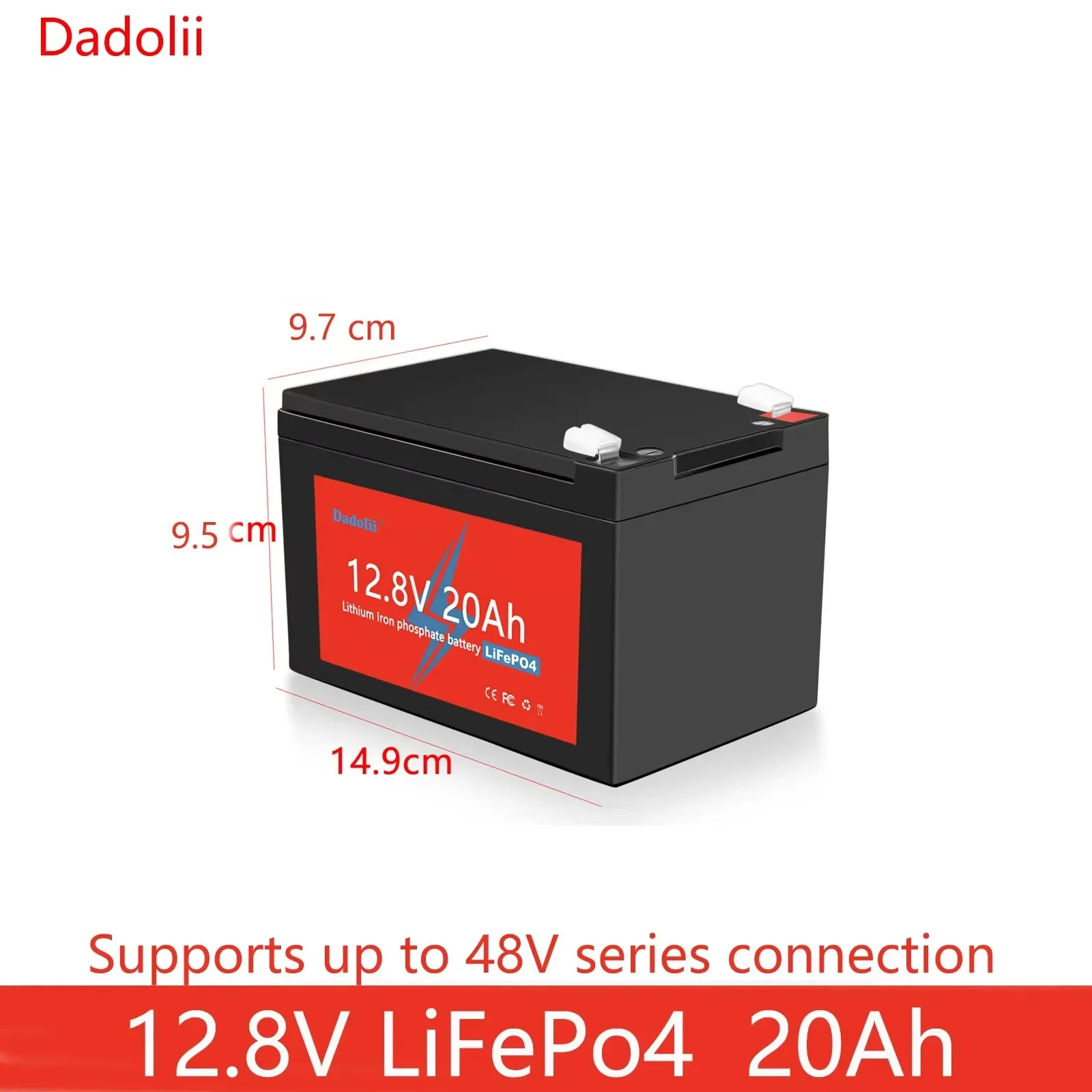 New 12V 20Ah LiFePo4 Battery Lithium Iron Phosphate 12V 24V LiFePo4 Rechargeable Battery for Kid Scooters Boat Motor No Tax