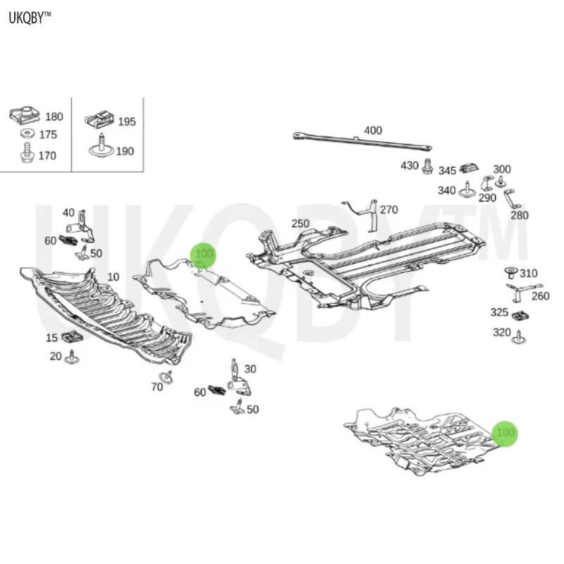 Hexagonal head bolt combination bolt for protective cover sound insulation component A2055240230 A2055240200 A2055200223
