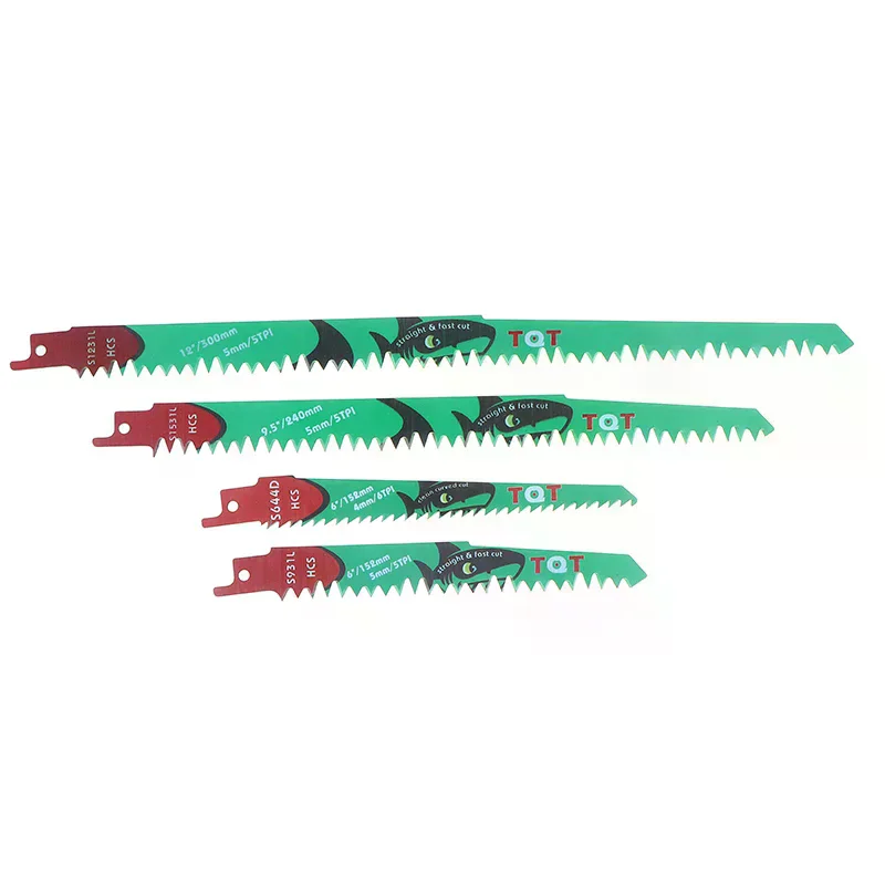 [MA]1Pcs Reciprocating Saw Blades 5-6Tpi Hcs Saber Blades For Cutting Wood Pvc For Power Tools DIY Tool[MA]