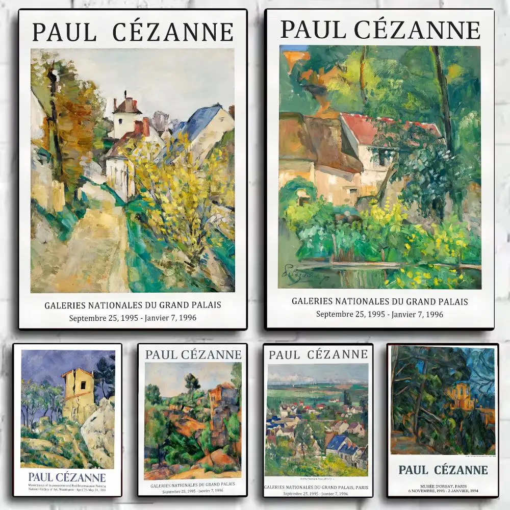 Artist P-Paul Cezanne Painting Calligraphy Canvas HD Poster Waterproof Fade Resistant Wall Art Print for Home Decor