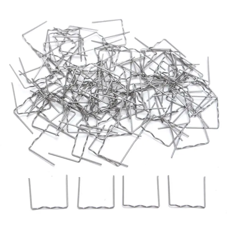 100 Pcs Wave Staple Welding Nail RS16 0.6mm Flat Staples Hot Stapler For Car Auto Bumper Weld Torch Repair Wave Staple