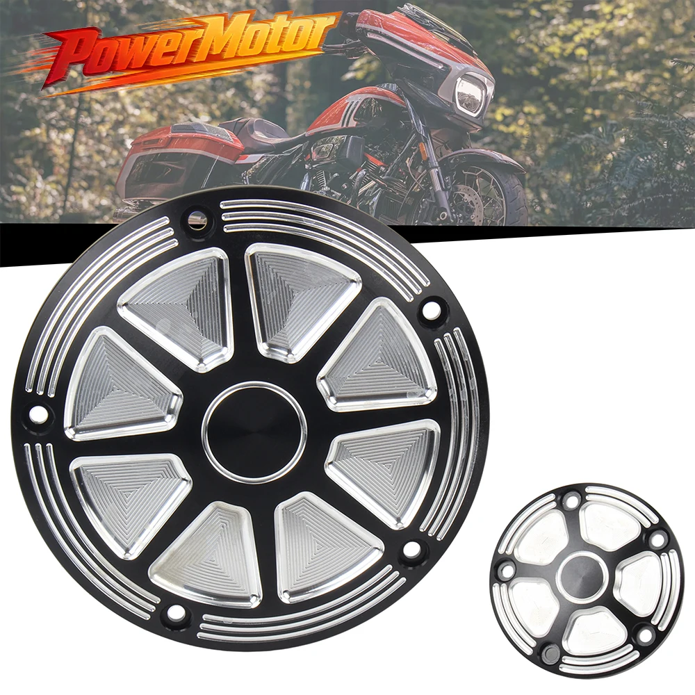 Motorcycle 5 Holes Derby Timing Timer Cover Engine Cover Aluminum For Harley Dyna Touring Softail Electra Glide FLHR FXD 99-2017