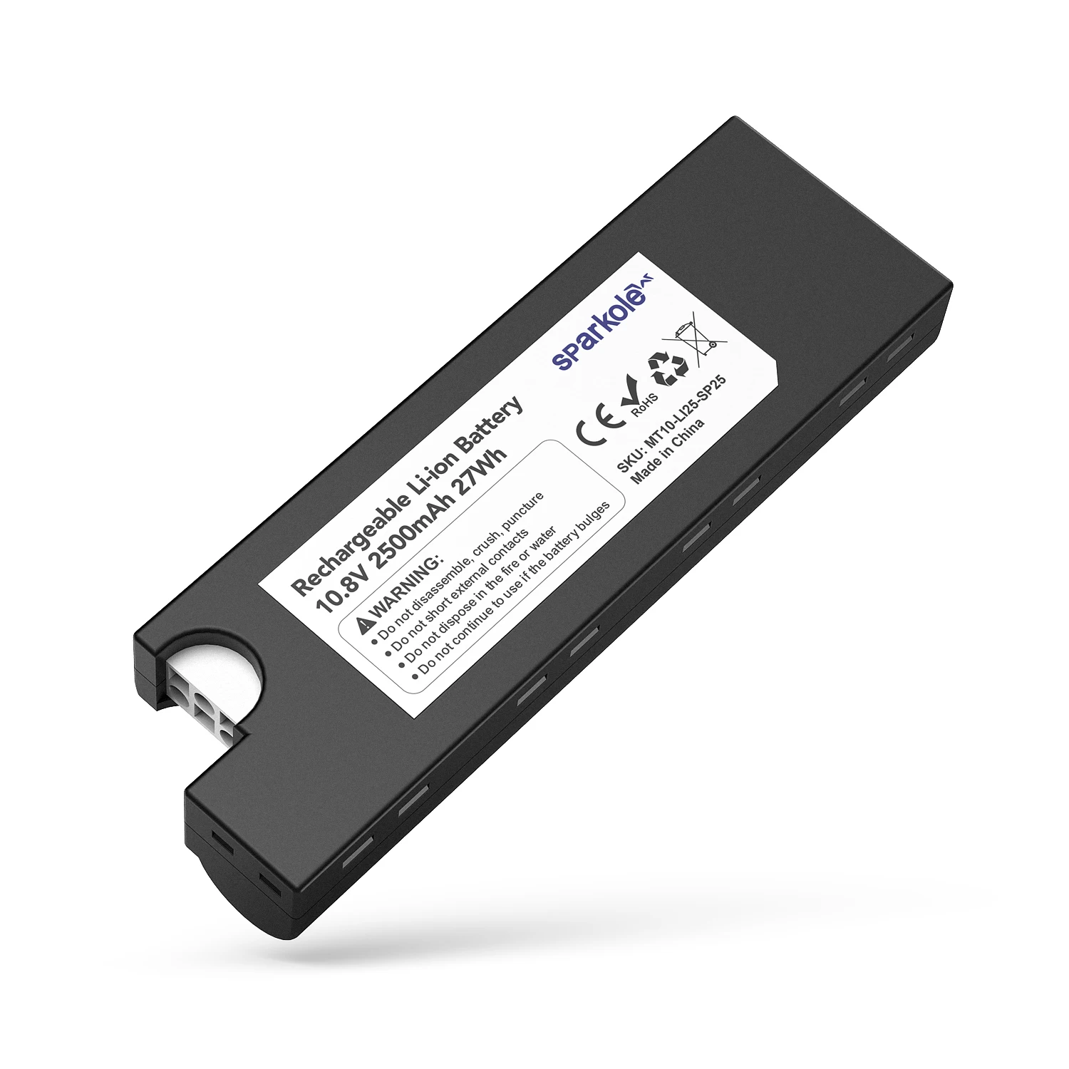 Sparkole 10.8V 2500mAh Lithium Battery For Makita Battery Replacement For Makita CL103D CL103DW CL103DX, CL105D CL105DW CL105DWI
