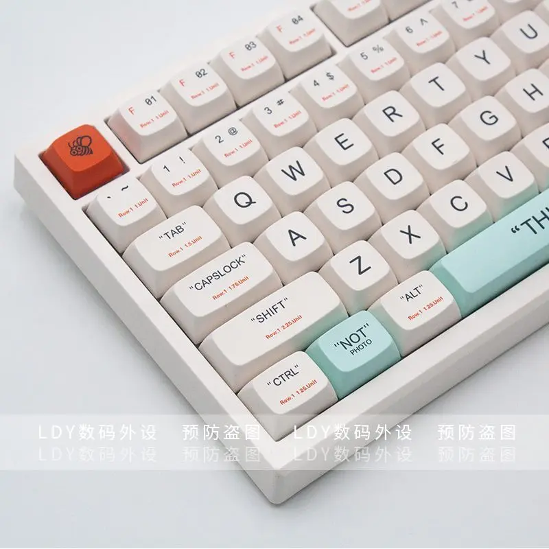 High-end mechanical keyboard keycaps custom keycap-135 key pbt hot sublimation XDA small full set 61 68 75 87 98 104 108key