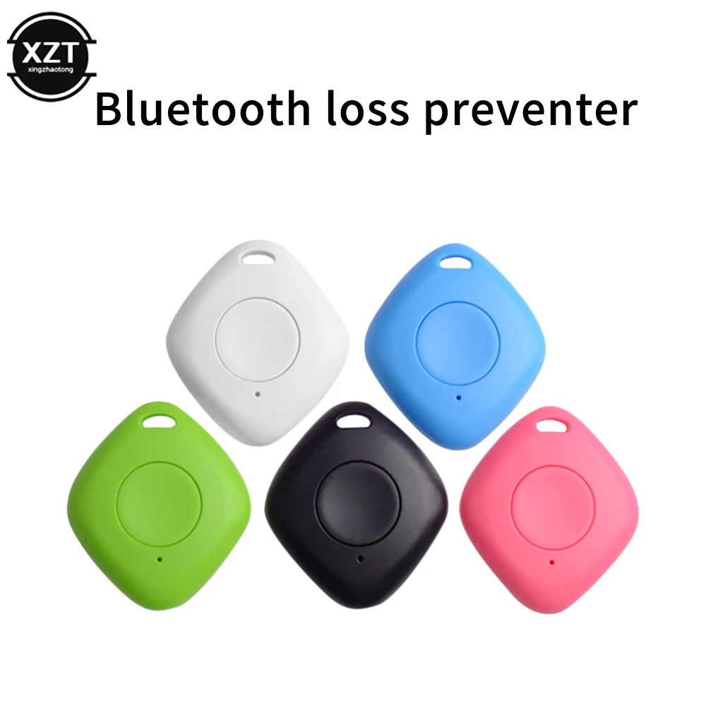 Square Mini Smart Wireless Bluetooth Tracker Children's Key Pet Car Lost Proof Device Diamond Alarms