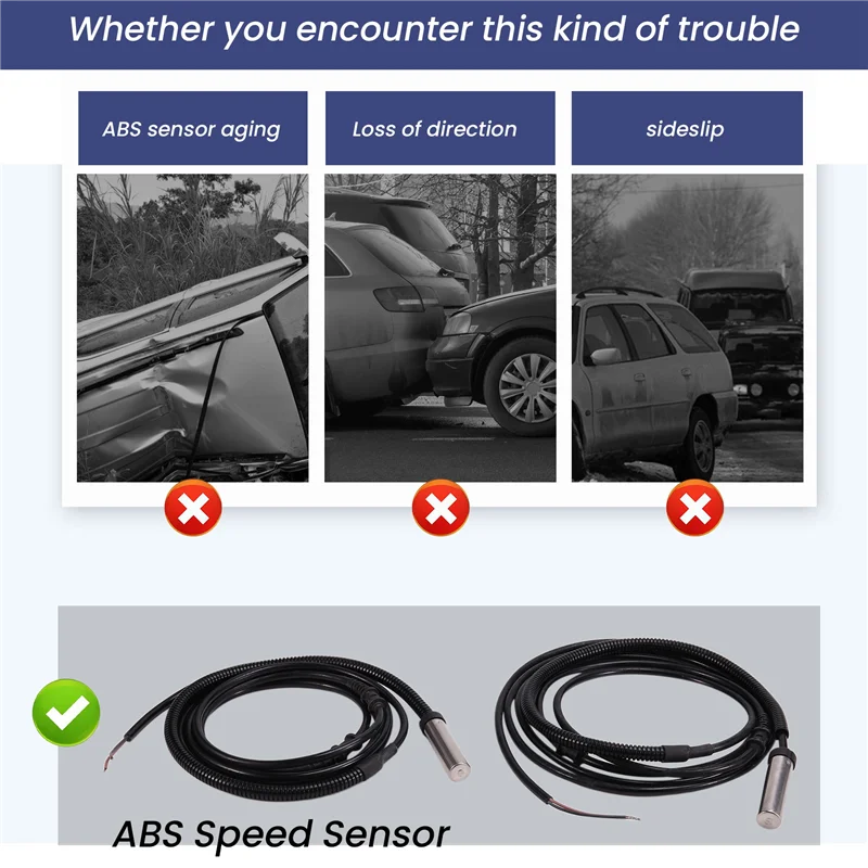 Strict Car Left &Right Rear ABS Speed Sensor For Mercedes Benz G Wagon G Class 2002-2018 A4635401317 A4635401217